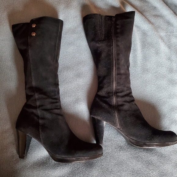 La Canadienne,  Mazy black boots, slim calf. - Picture 2 of 15